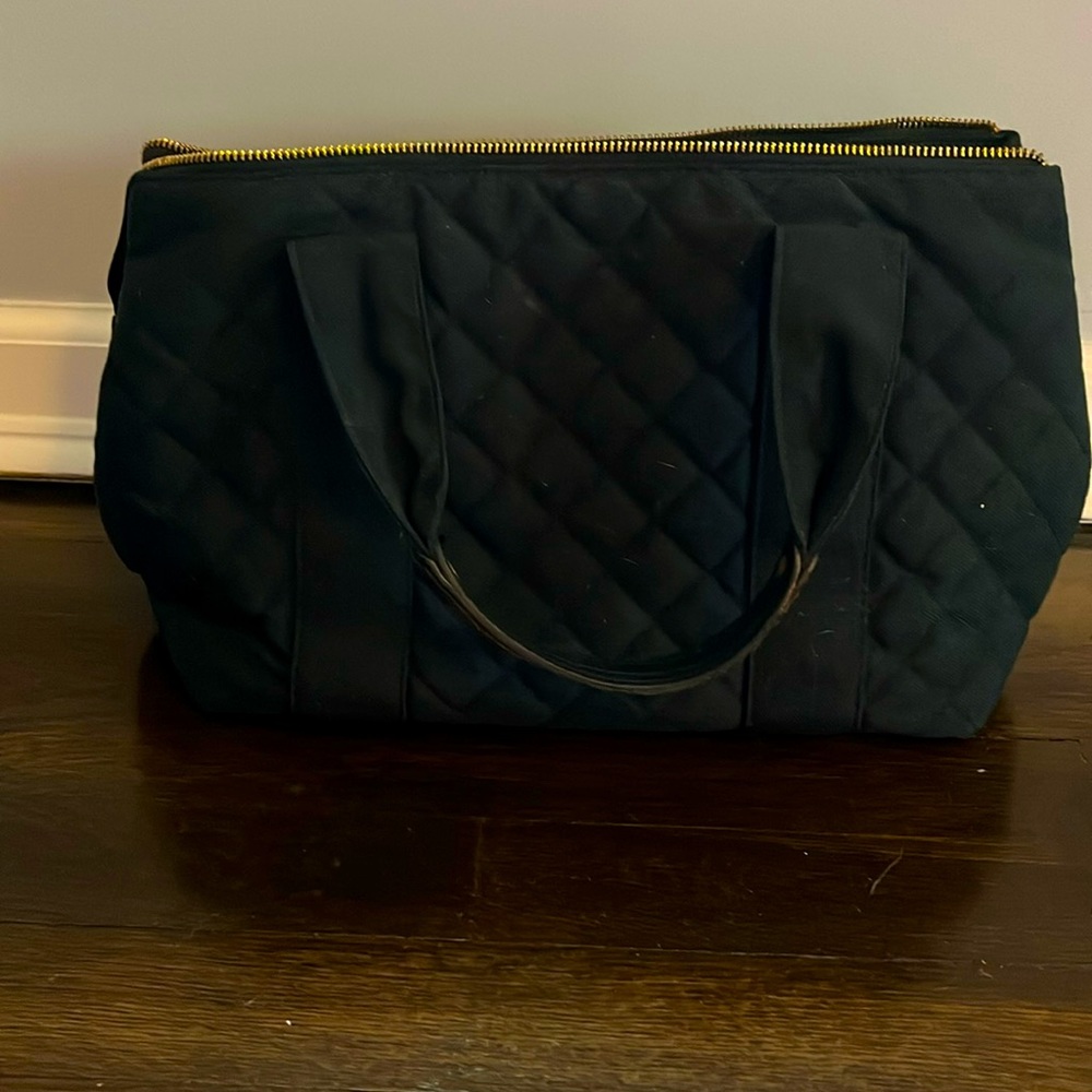 MZ, Wallace, Medium ,bag with leather straps, gold accents with tassel on zipper